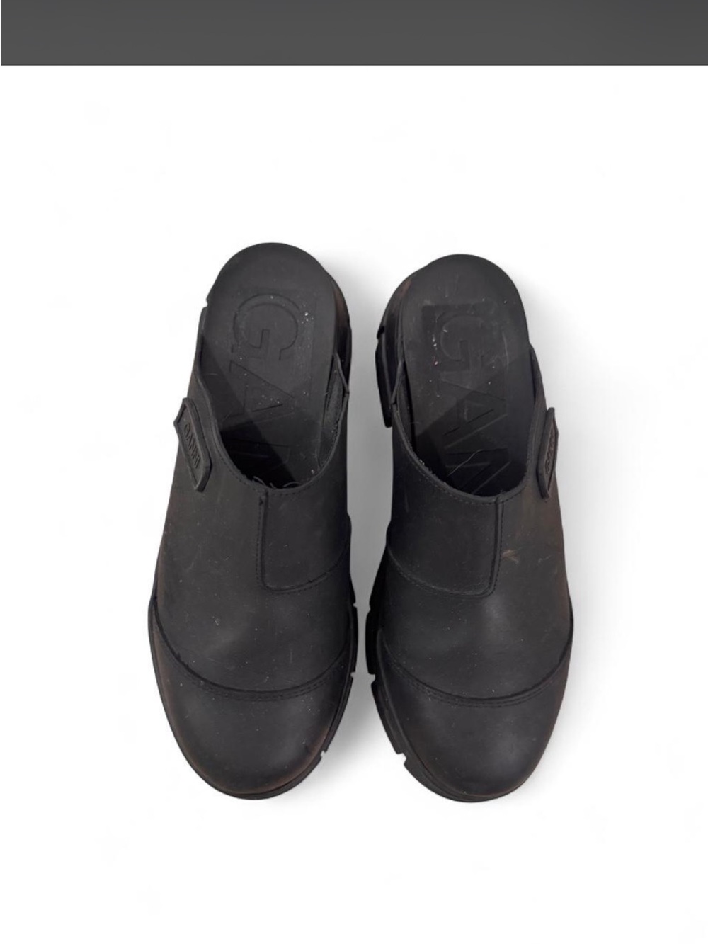 Ganni Black Slip-On Clog Mules